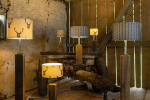 Stehlampen Scheune Ausstellung Lampenschirm Stoff
