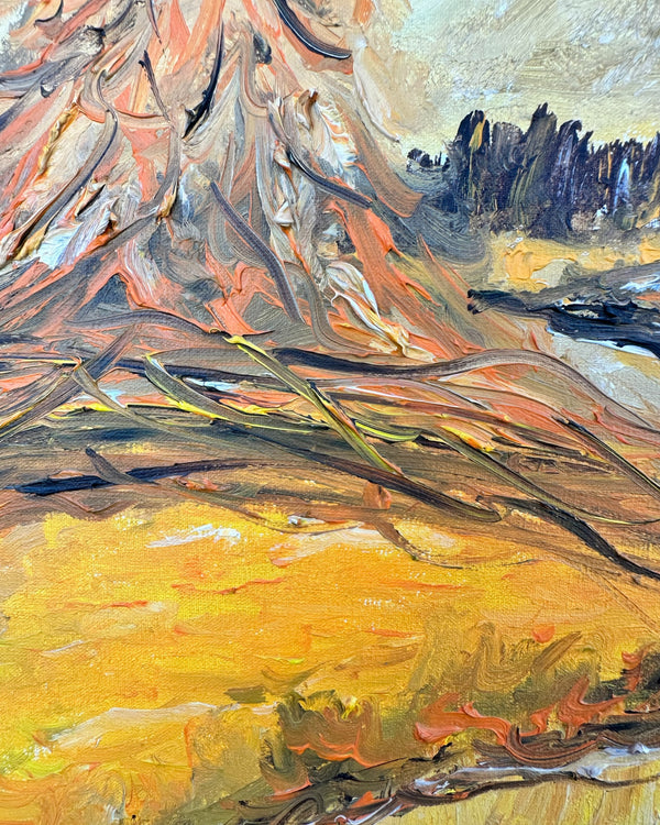 Gemälde Landschaft Oelfarben Leinwand