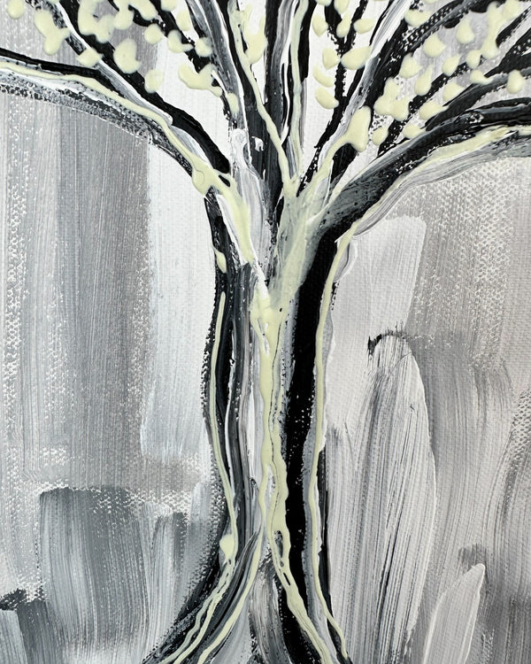Baum leuchtend Gemälde Acryl
