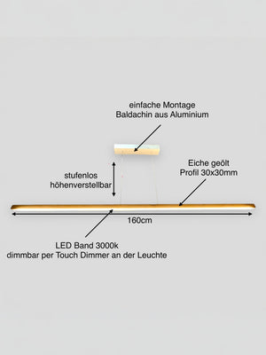 Hängelmpe Pendelleuchte LED dimmbar höhenverstellbar