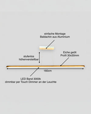 Hängelmpe Pendelleuchte LED dimmbar höhenverstellbar