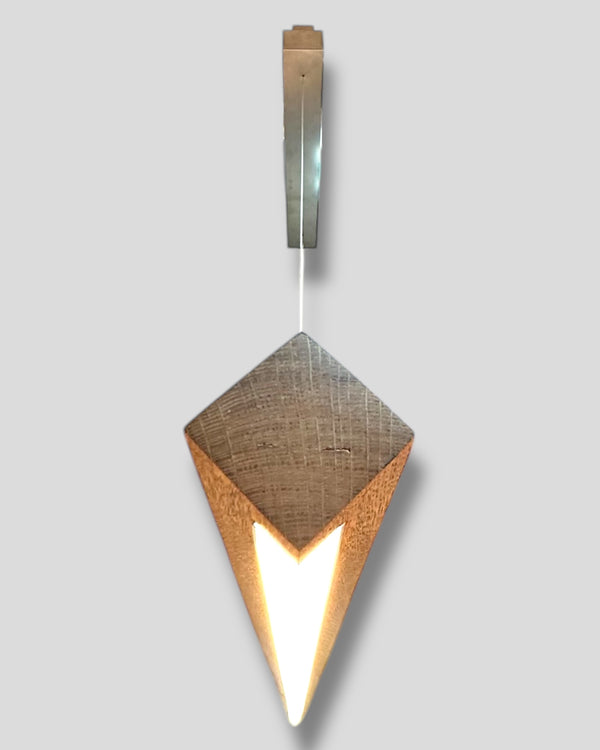 Hängelampe Pendellampe Holz Eiche Altholz LED dimmbar höhenverstellbar Holzlampe Massivholz