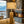 Tischlampe aus Altholz Eiche mit Hirschkopf Lampenschirm im Alpen Chic