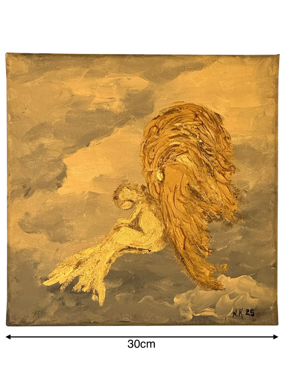 Gemälde engel acryl bild