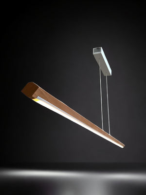 hängelampe pendelleuchte led dimmbar buche höhenverstellbar