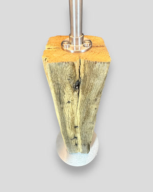 Tischlampe Unikat Eichenbalken