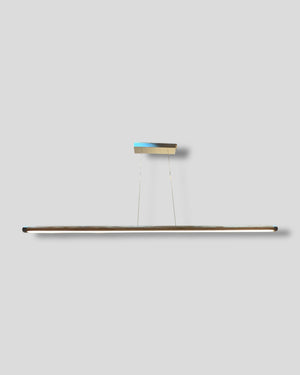 Hängelampe pendellampe LED dimmbar stufenlos höhenverstellbar eiche rundholz massivholz holzlampe