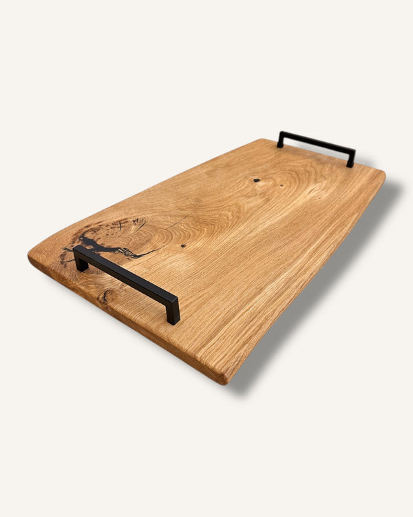 Apérobrett / Servierbrett aus Eichenholz