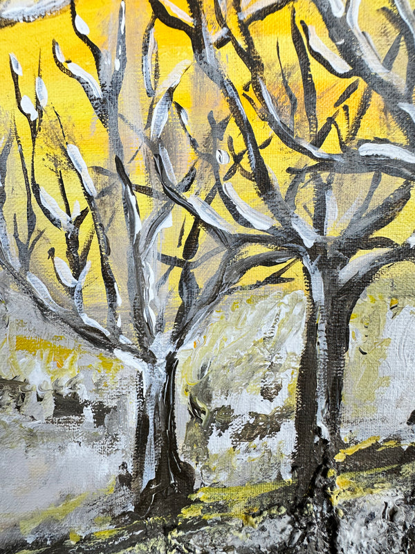 Gemälde Baum Acryl Leinwand