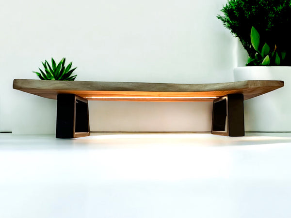 Sitzbank lowboard led nussbaum