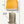Design-Tischlampe aus Edelstahl mit gelbem Lampenschirm