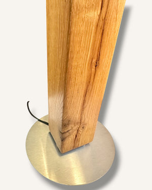 Tischlampe aus Altholz Eiche mit echtem Baumdesign | Handgefertigtes Unikat
