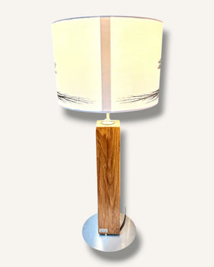 Tischlampe aus Altholz Eiche mit echtem Baumdesign | Handgefertigtes Unikat