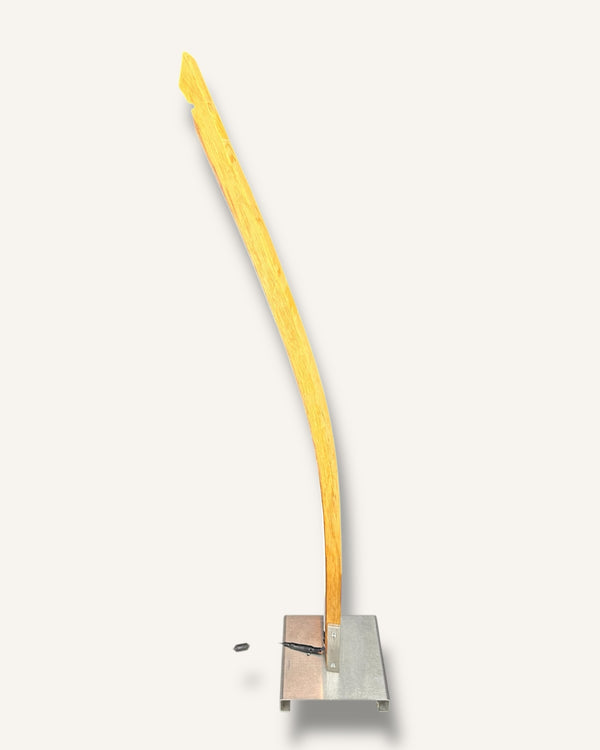 Tischleuchte Fassdaube aus altem Eichenfass, LED