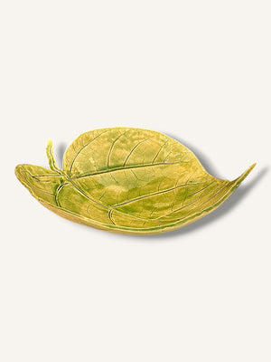 Schale früchteschale blatt ton handarbeit