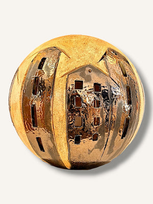 Kugel ton haus lampe