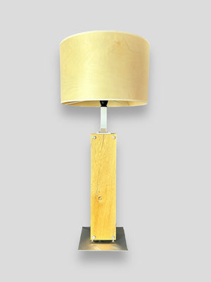 Stehlampe Eichenholz LED Lampenschirm