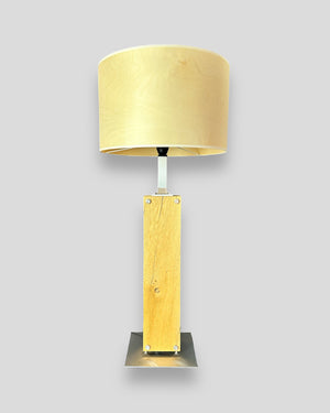 Stehlampe Eichenholz LED Lampenschirm