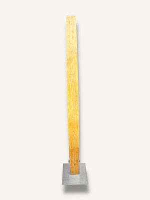Tischleuchte Fassdaube aus altem Eichenfass, LED