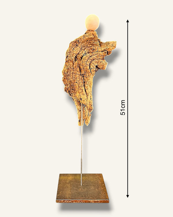 Engel Figur aus Schwemmholz