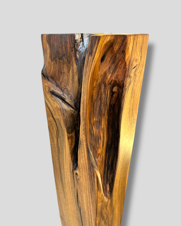 Stehleuchte stehlampe nussbaum led dimmbar