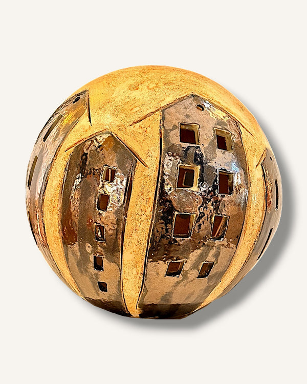 Kugel ton haus lampe
