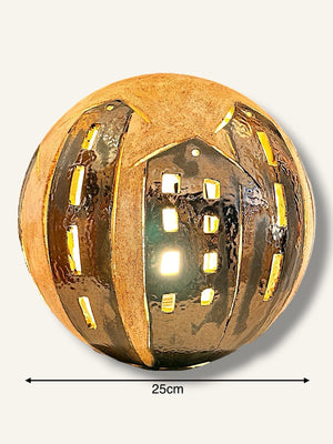 Kugel ton haus lampe