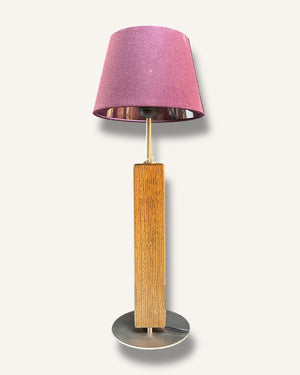 Elegante Tischlampe aus Eichenholz für Sideboard oder Nachttisch