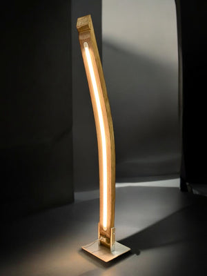 Tischleuchte Fassdaube LED dimmbar Eichenholz Altholz