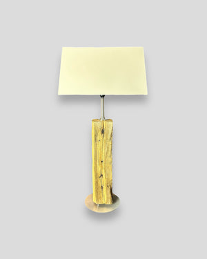 Tischlampe Unikat Eichenbalken