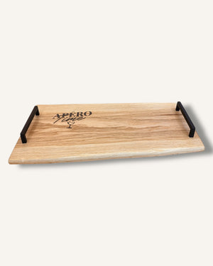 Apérobrett / Servierbrett aus Eichenholz mit Gravur