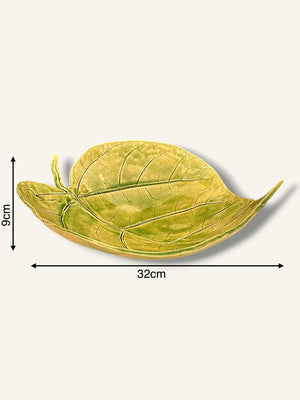 Schale früchteschale blatt ton handarbeit