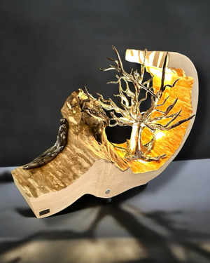 Kunstwerk ton esche Baum skulptur LED handarbeit