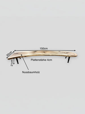 Sitzbank nussbaum unikat
