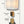 Design-Tischlampe aus zwei Eichenholzklötzen und gebürstetem Edelstahl