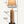 Design-Tischlampe aus geölter Eiche und gebürstetem Edelstahl