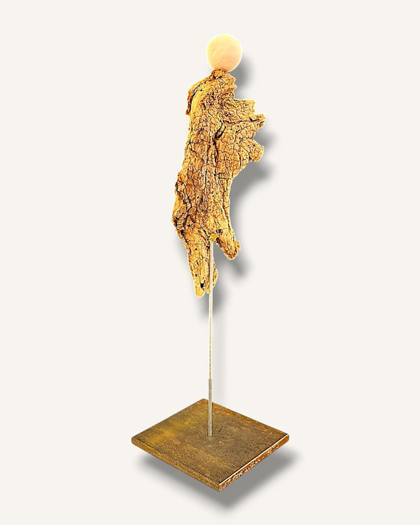 Engel Figur aus Schwemmholz