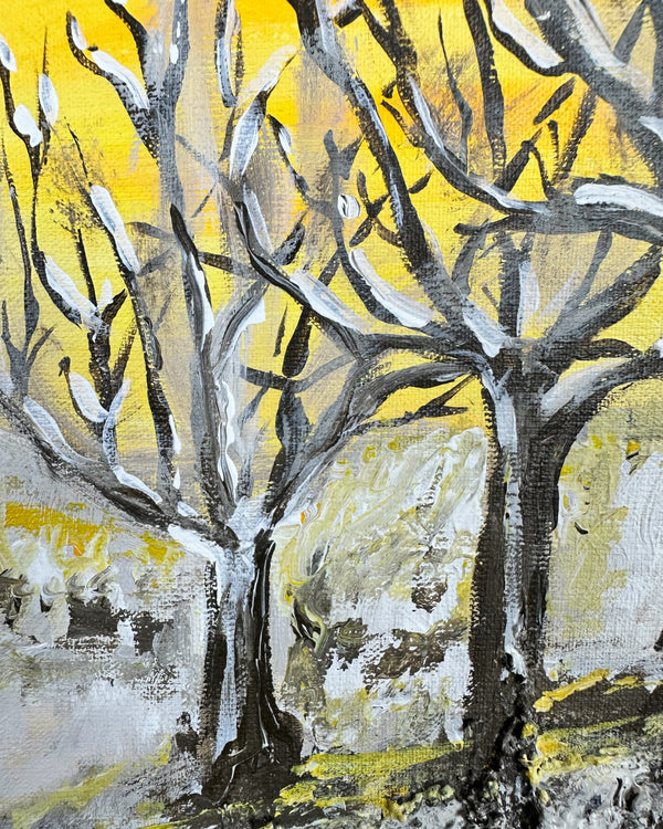 Gemälde Baum Acryl Leinwand