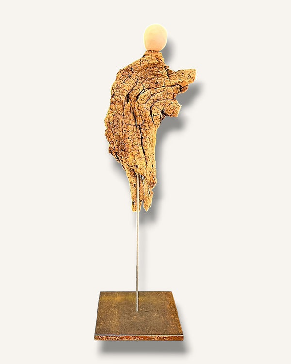 Engel Figur aus Schwemmholz