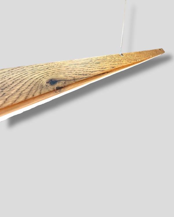 Hängelampe Pendellampe Holz Eiche Altholz LED dimmbar höhenverstellbar Holzlampe Massivholz