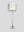 Stehlampe aus Edelstahl mit Lampenschirm in Silber Optik