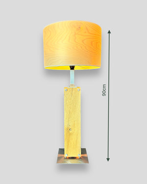 Stehlampe Eichenholz LED Lampenschirm