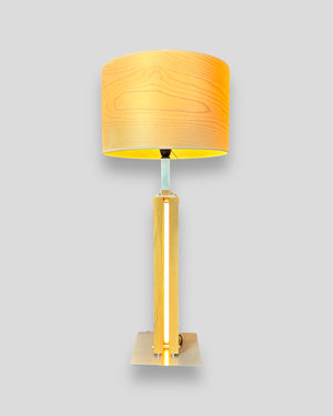 Stehlampe Eichenholz LED Lampenschirm