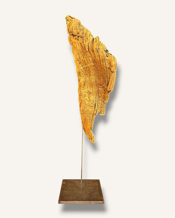 Skulptur figur schwemmholz engelsflügel