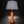 Tischlampe Rostoptik Lampenschirm schwarz