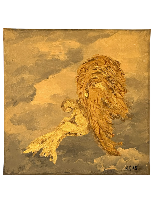 Gemälde engel acryl bild