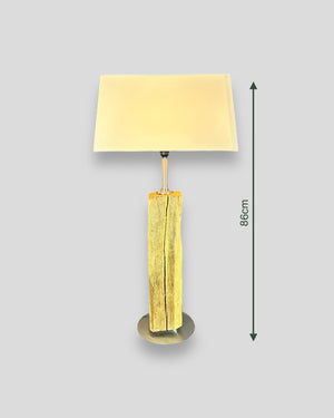 Tischlampe Unikat Eichenbalken