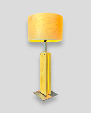 Stehlampe Eichenholz LED Lampenschirm