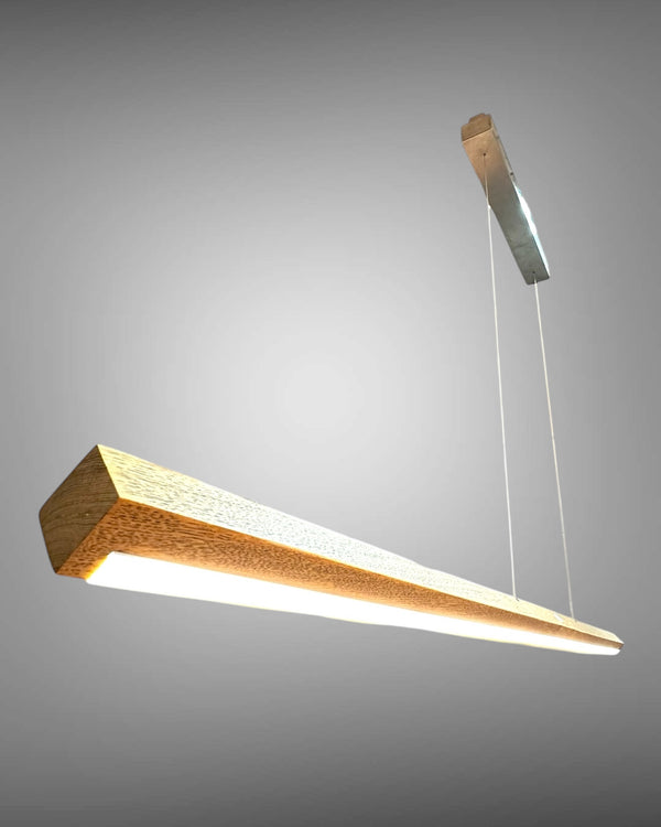 Hängelampe Pendellampe Holz Eiche Altholz LED dimmbar höhenverstellbar Holzlampe Massivholz