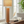 Handgefertigte Tischlampe aus Altholz Eichenbalken mit grauem Lampenschirm